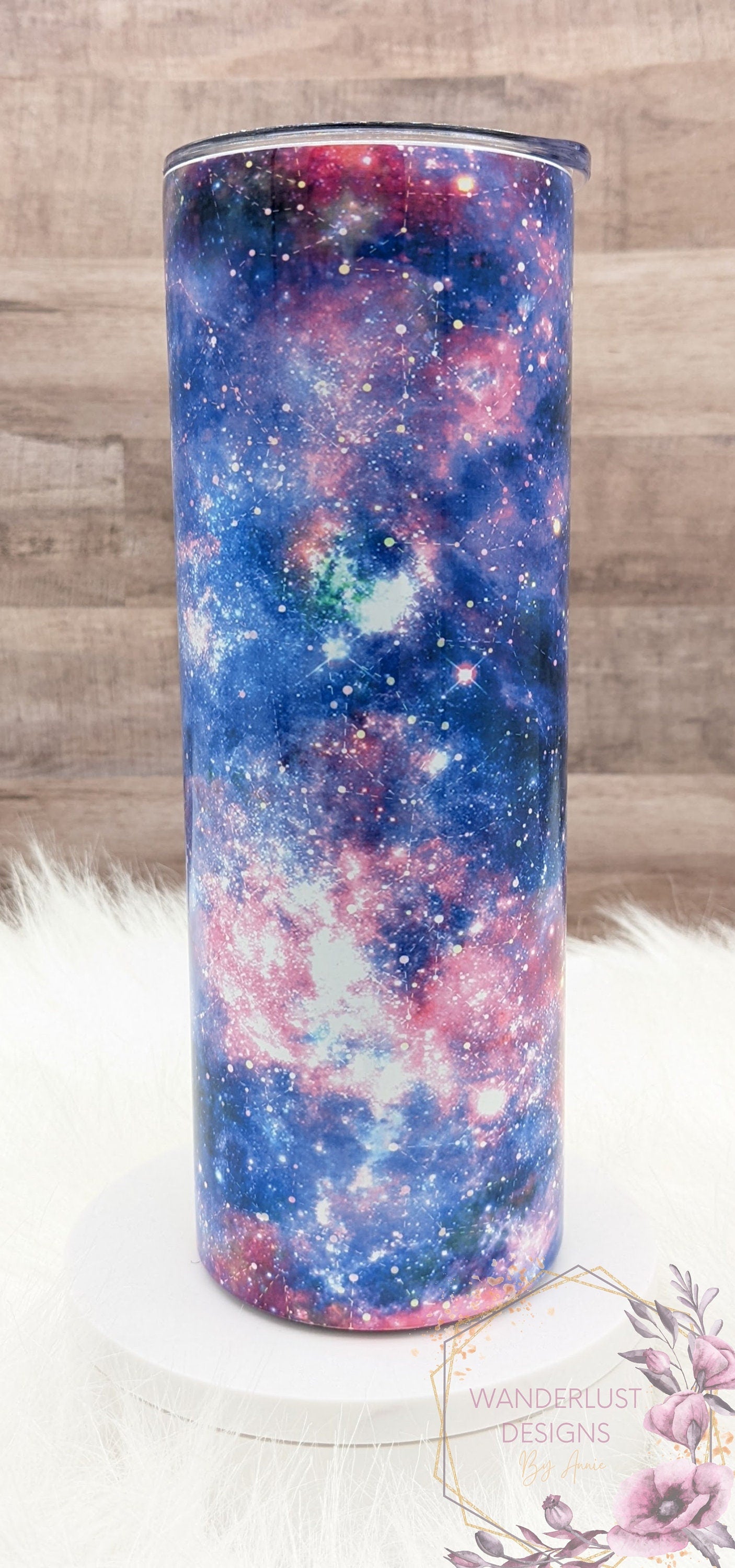 Galaxy Space Celestial Milky Way Sublimation 20 Oz Skinny Tumbler - Insulated Stainless