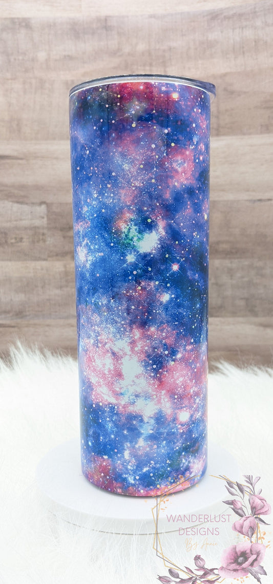 Galaxy Space Celestial Milky Way Sublimation 20 Oz Skinny Tumbler - Insulated Stainless