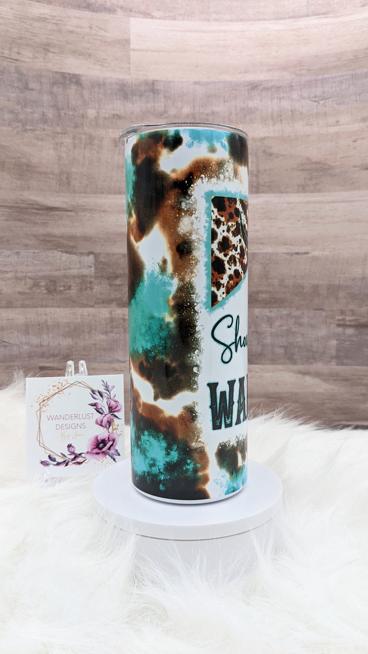 Should've Come with a Warning Wallen Country Music 20 Oz Sublimated Skinny Tumbler - Insulated Stainless