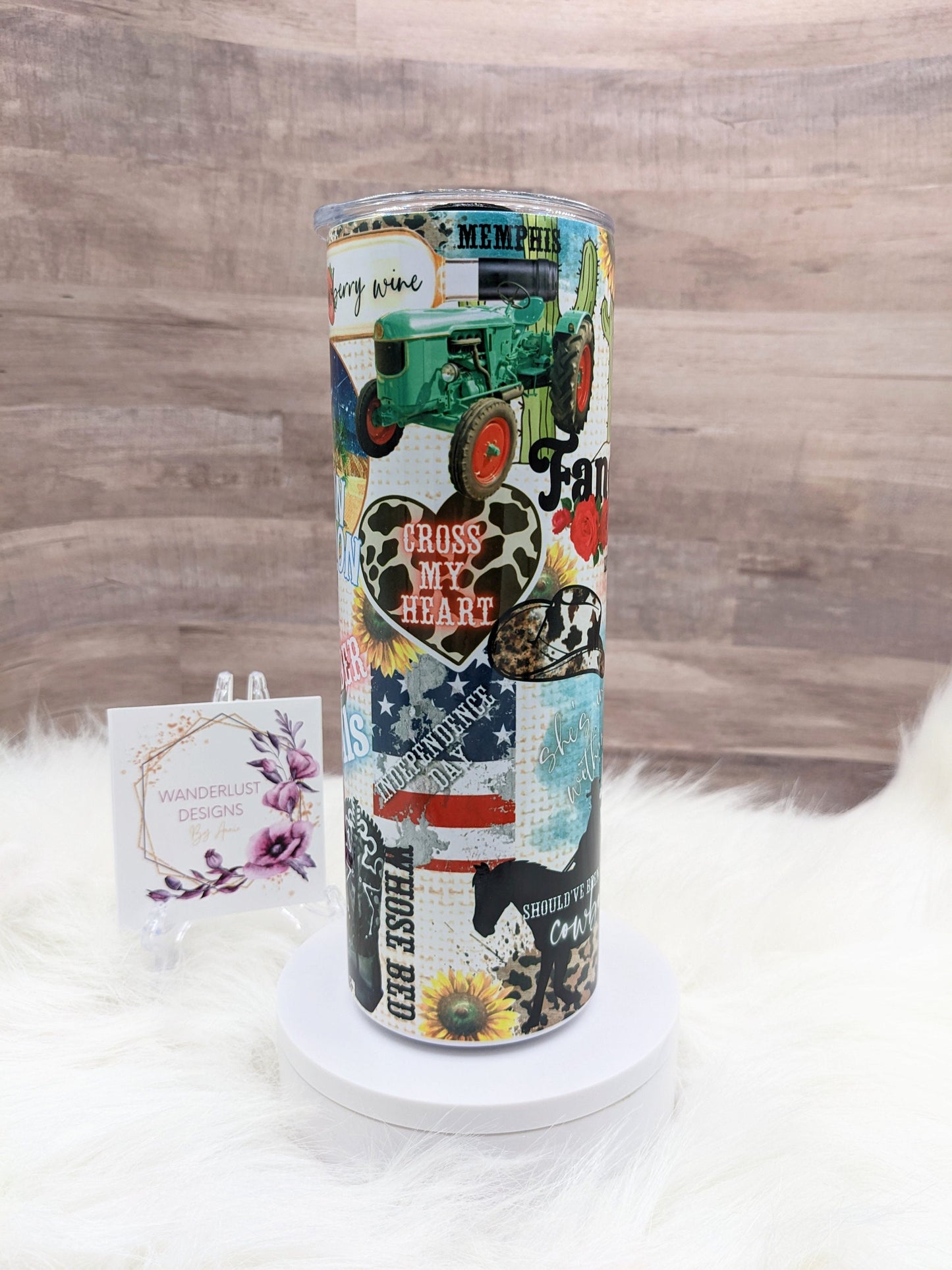 90's Country Music Reba Garth Brooks and Dunn Shania Concert 20 Oz Sublimated Skinny Tumbler - Insulated Stainless