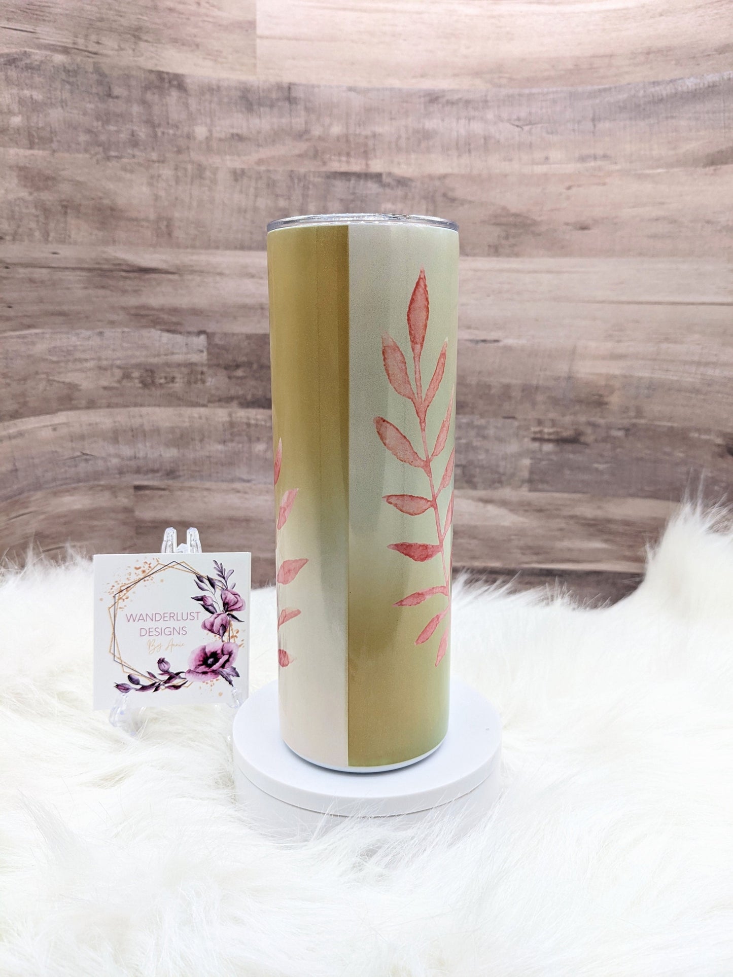 Manifest That Shit Boho Shimmer Holographic 20 Oz Sublimated Skinny Tumbler - Insulated Stainless