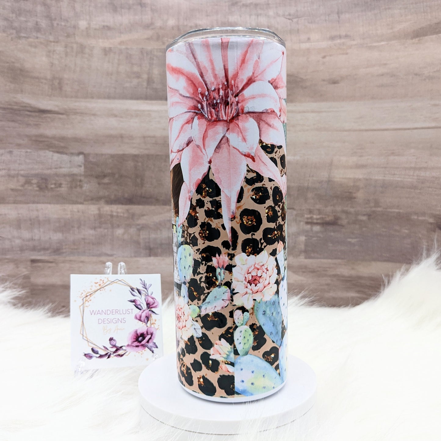 Should've Come with a Warning Wallen Succulent Cactus Floral Country Music 20 Oz Sublimated Skinny Tumbler - Insulated Stainless