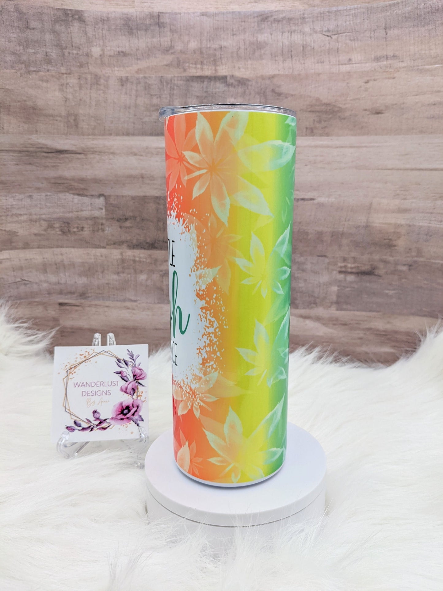 I'm a Little High Maintenance MJ 20 Oz Sublimated Skinny Tumbler - Insulated Stainless